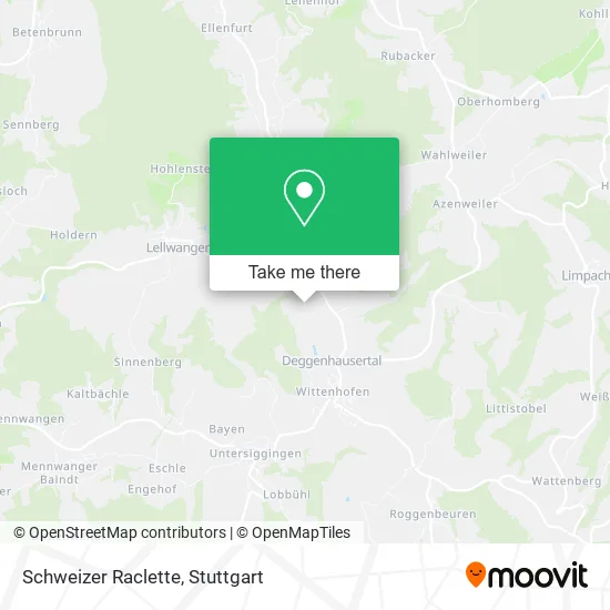 Карта Schweizer Raclette