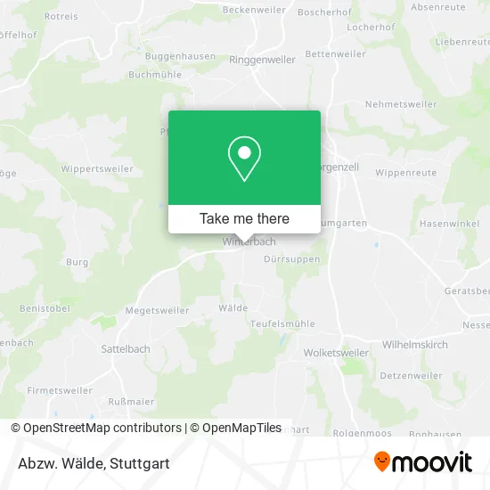 Карта Abzw. Wälde