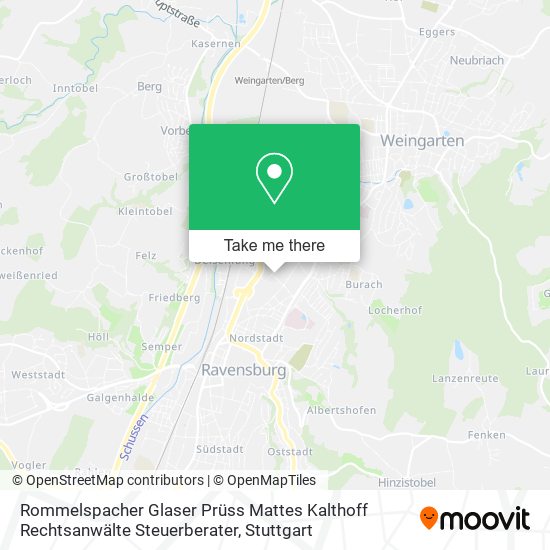 Rommelspacher Glaser Prüss Mattes Kalthoff Rechtsanwälte Steuerberater map