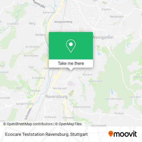 Карта Ecocare Teststation Ravensburg