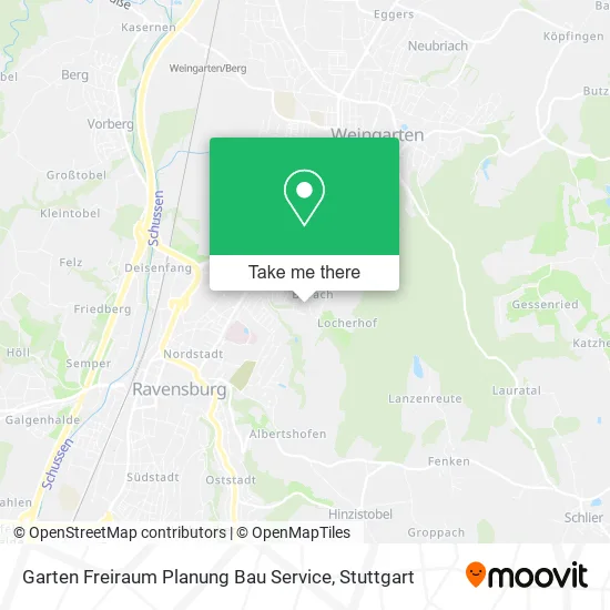 Карта Garten Freiraum Planung Bau Service