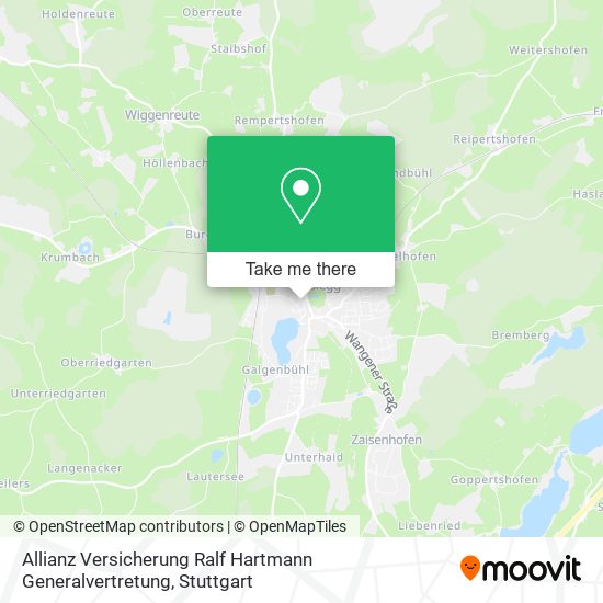 Allianz Versicherung Ralf Hartmann Generalvertretung map