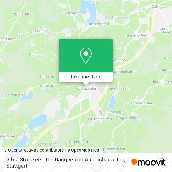 Карта Silvia Strecker-Tittel Bagger- und Abbrucharbeiten