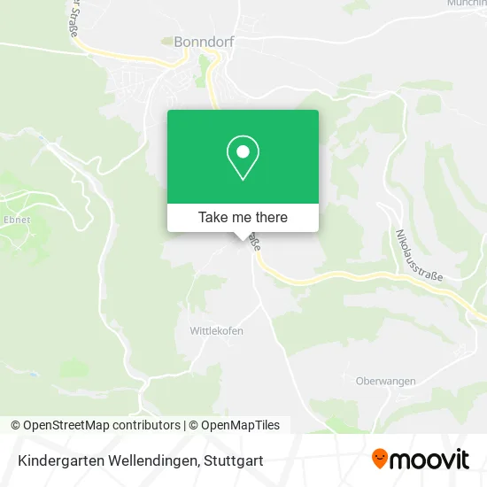 Карта Kindergarten Wellendingen