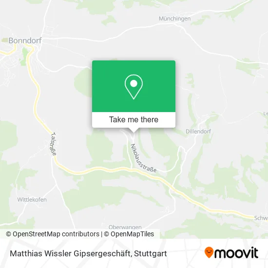 Карта Matthias Wissler Gipsergeschäft