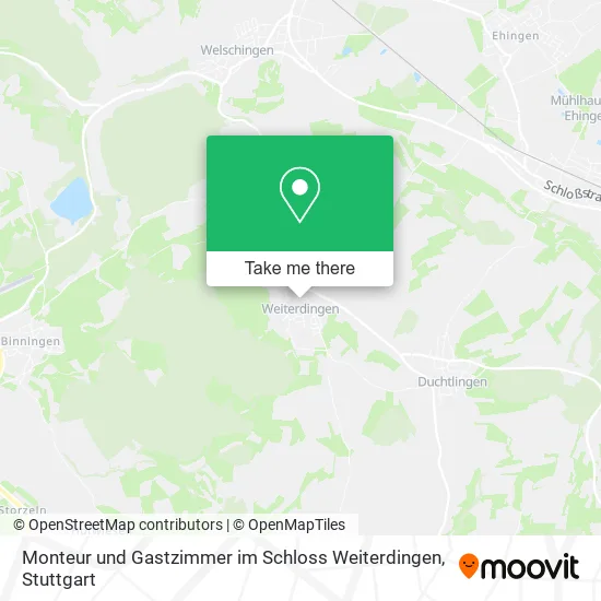 Карта Monteur und Gastzimmer im Schloss Weiterdingen