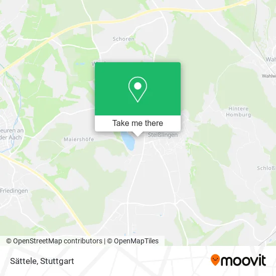 Карта Sättele