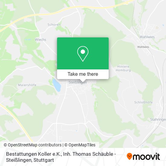 Bestattungen Koller e.K., Inh. Thomas Schäuble - Steißlingen map
