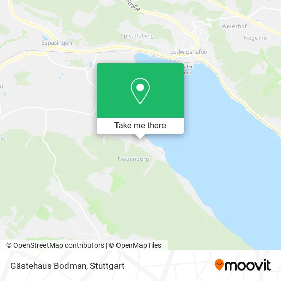 Карта Gästehaus Bodman