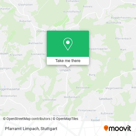 Pfarramt Limpach map
