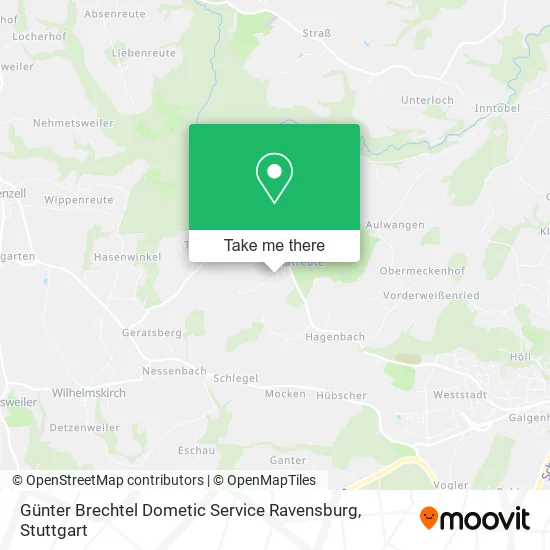 Карта Günter Brechtel Dometic Service Ravensburg