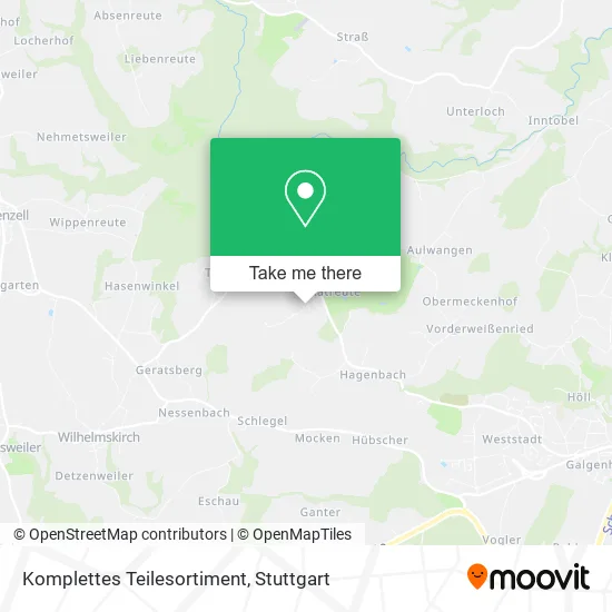 Карта Komplettes Teilesortiment