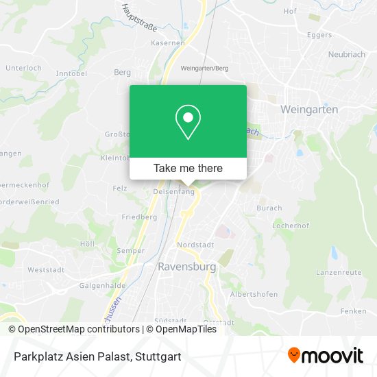 Parkplatz Asien Palast map