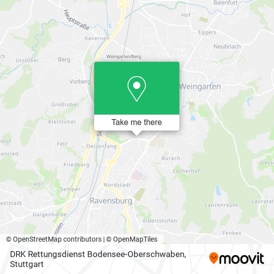 DRK Rettungsdienst Bodensee-Oberschwaben map