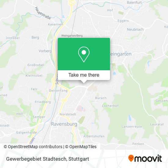 Gewerbegebiet Stadtesch map