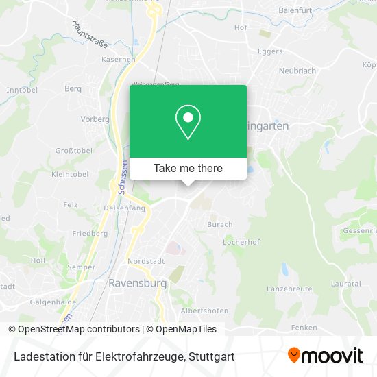 Ladestation für Elektrofahrzeuge map