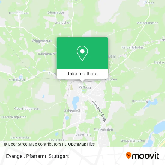 Карта Evangel. Pfarramt