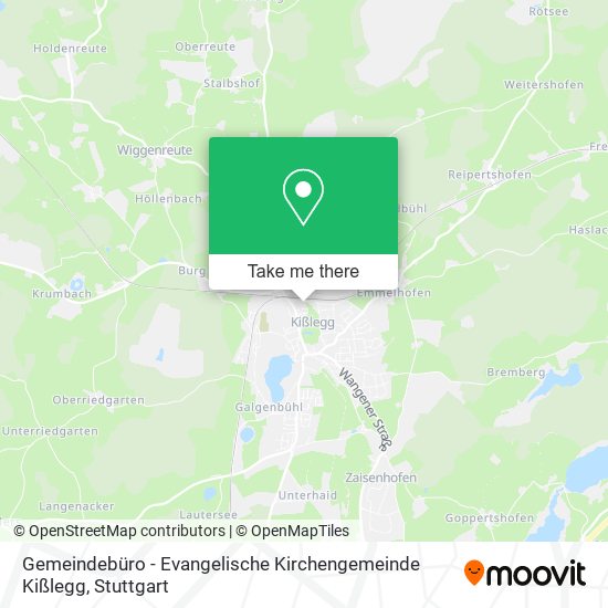 Gemeindebüro - Evangelische Kirchengemeinde Kißlegg map