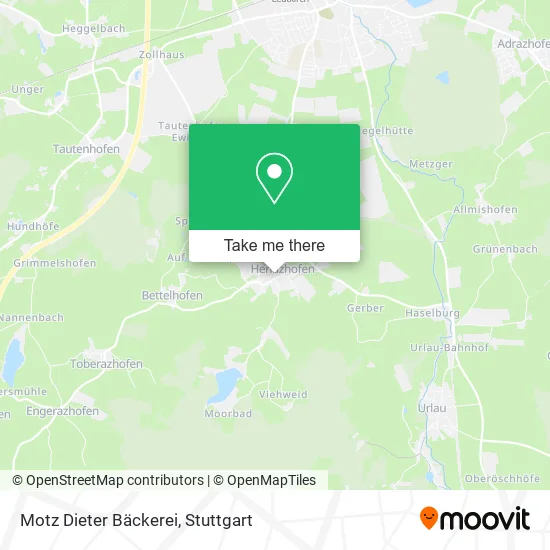 Карта Motz Dieter Bäckerei