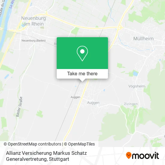 Карта Allianz Versicherung Markus Schatz Generalvertretung