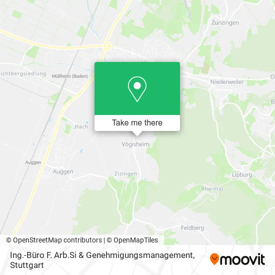 Карта Ing.-Büro F. Arb.Si & Genehmigungsmanagement