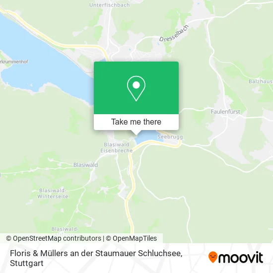Карта Floris & Müllers an der Staumauer Schluchsee