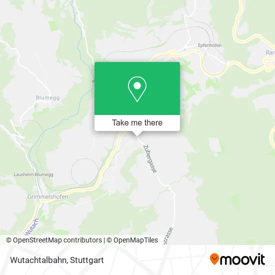 Карта Wutachtalbahn