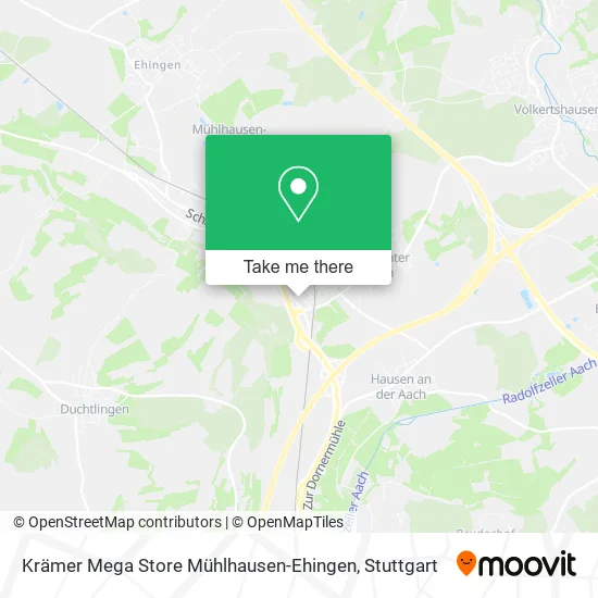 Карта Krämer Mega Store Mühlhausen-Ehingen