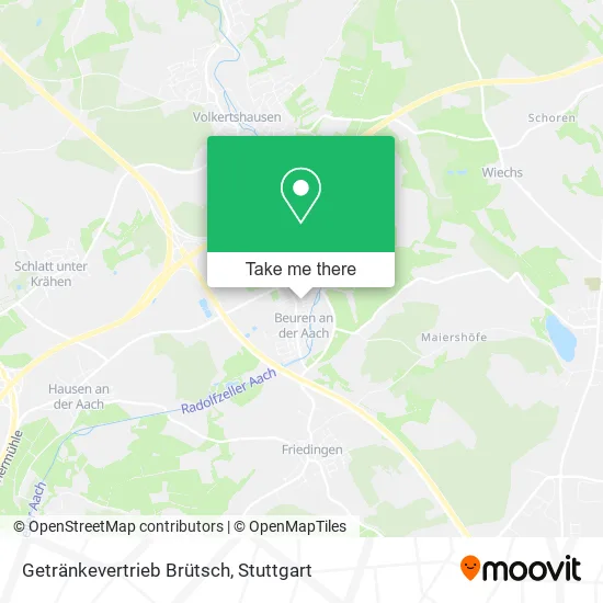 Карта Getränkevertrieb Brütsch