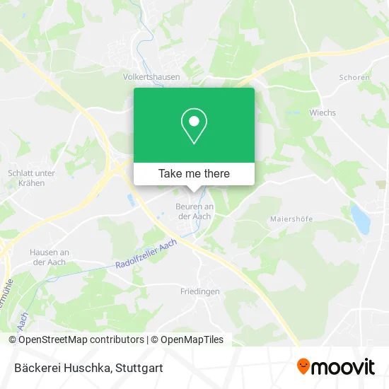 Карта Bäckerei Huschka