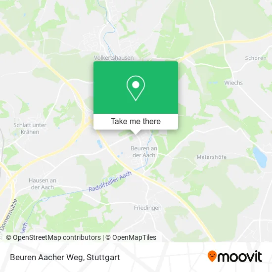 Карта Beuren Aacher Weg