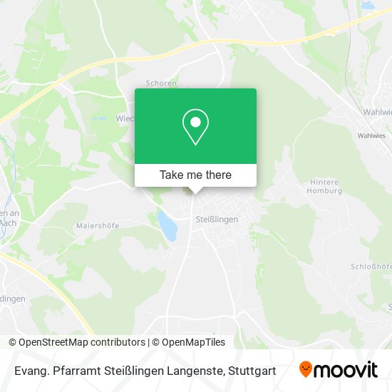 Карта Evang. Pfarramt Steißlingen Langenste