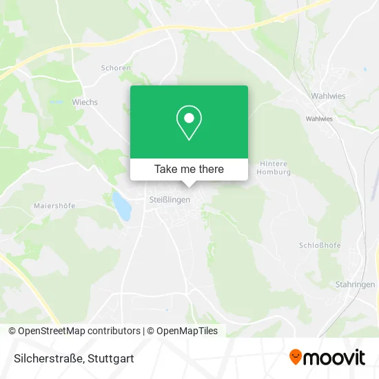 Карта Silcherstraße