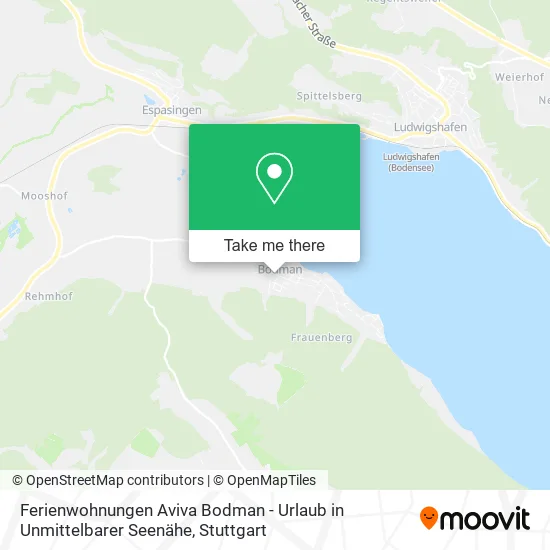 Карта Ferienwohnungen Aviva Bodman - Urlaub in Unmittelbarer Seenähe