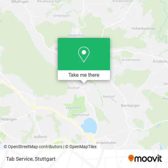 Карта Tab Service