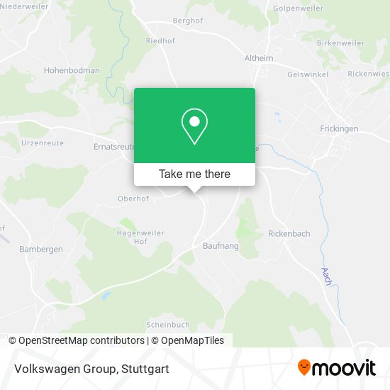 Карта Volkswagen Group