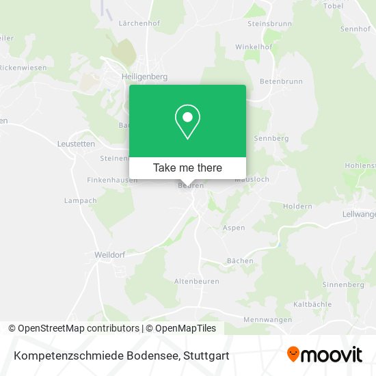 Карта Kompetenzschmiede Bodensee