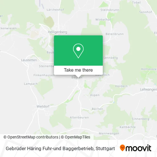 Карта Gebrüder Häring Fuhr-und Baggerbetrieb