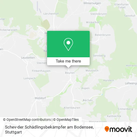 Карта Schev-der Schädlingsbekämpfer am Bodensee