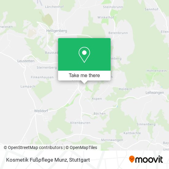 Kosmetik Fußpflege Munz map