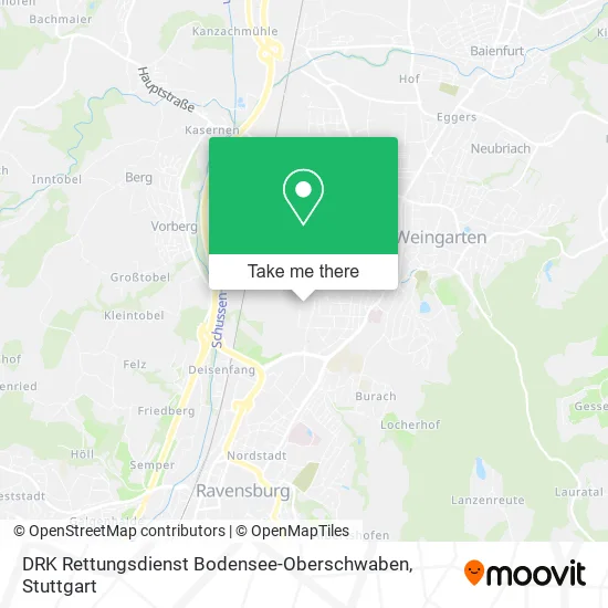 Карта DRK Rettungsdienst Bodensee-Oberschwaben