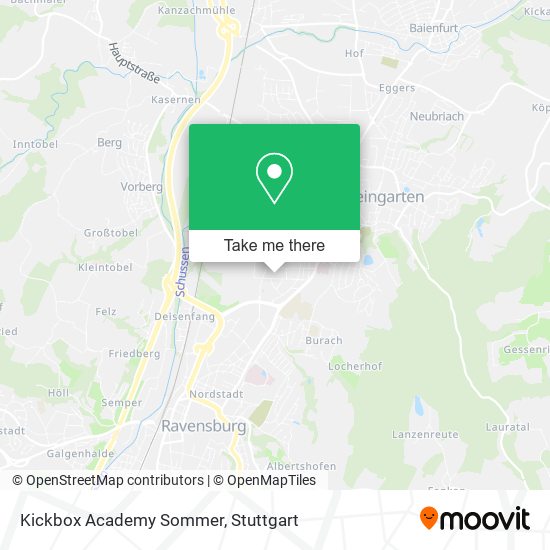 Kickbox Academy Sommer map