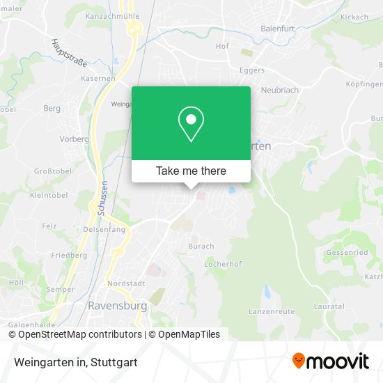 Weingarten in map