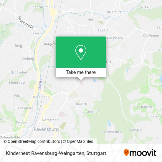 Kindernest Ravensburg-Weingarten map