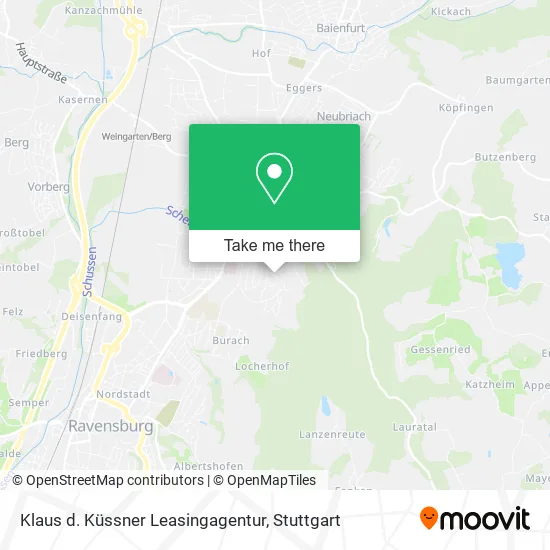 Карта Klaus d. Küssner Leasingagentur