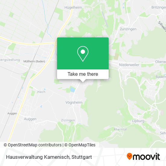 Hausverwaltung Kamenisch map