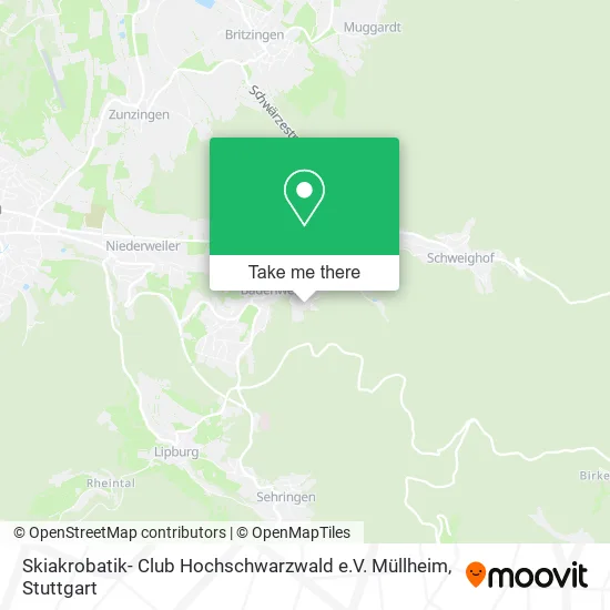 Карта Skiakrobatik- Club Hochschwarzwald e.V. Müllheim