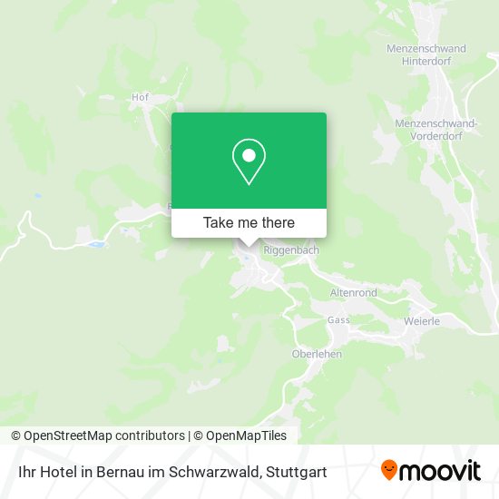 Карта Ihr Hotel in Bernau im Schwarzwald