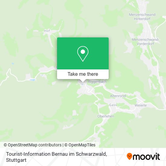 Карта Tourist-Information Bernau im Schwarzwald