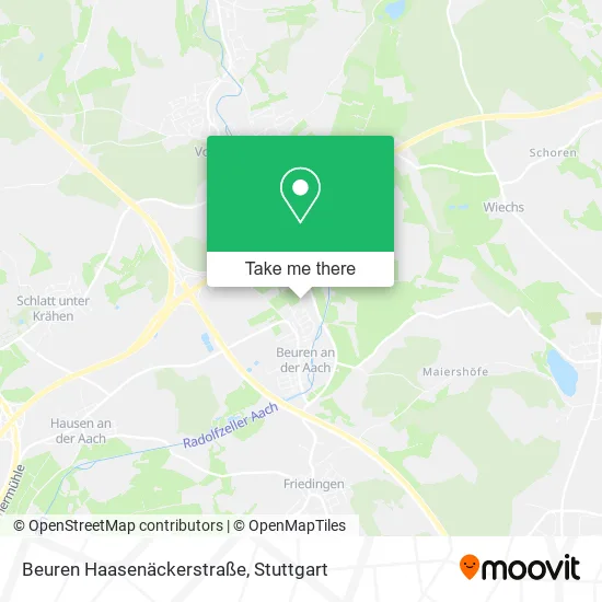 Карта Beuren Haasenäckerstraße